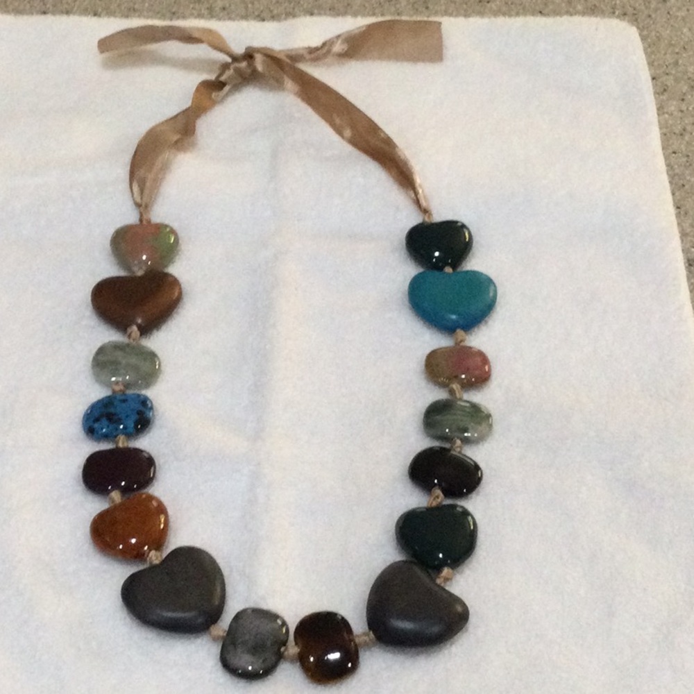 EUC Sodini Handmade Stone necklace.